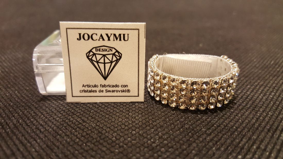 Anillo para corbatón  de cristales Swarovski
