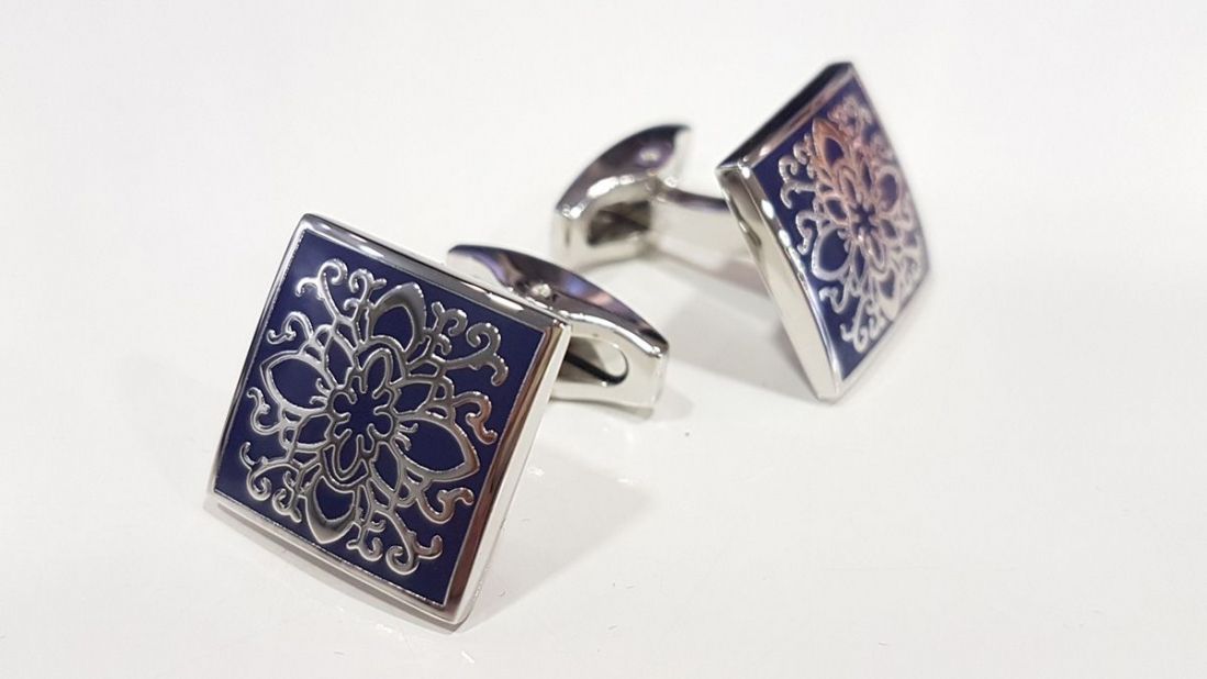 Gemelos azules novio