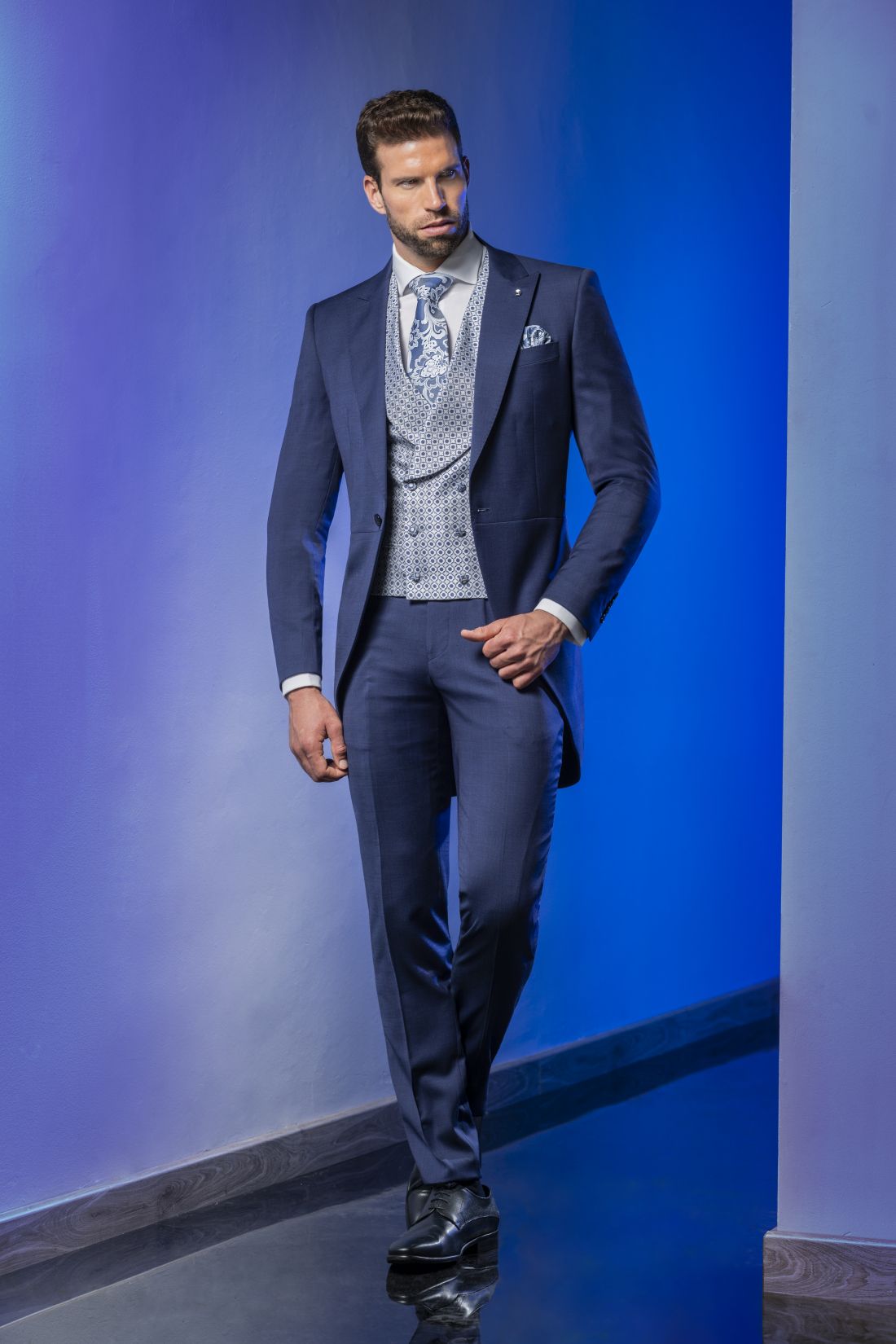 Giovanni Ricci Ceremonia 2025   Chaqué azul