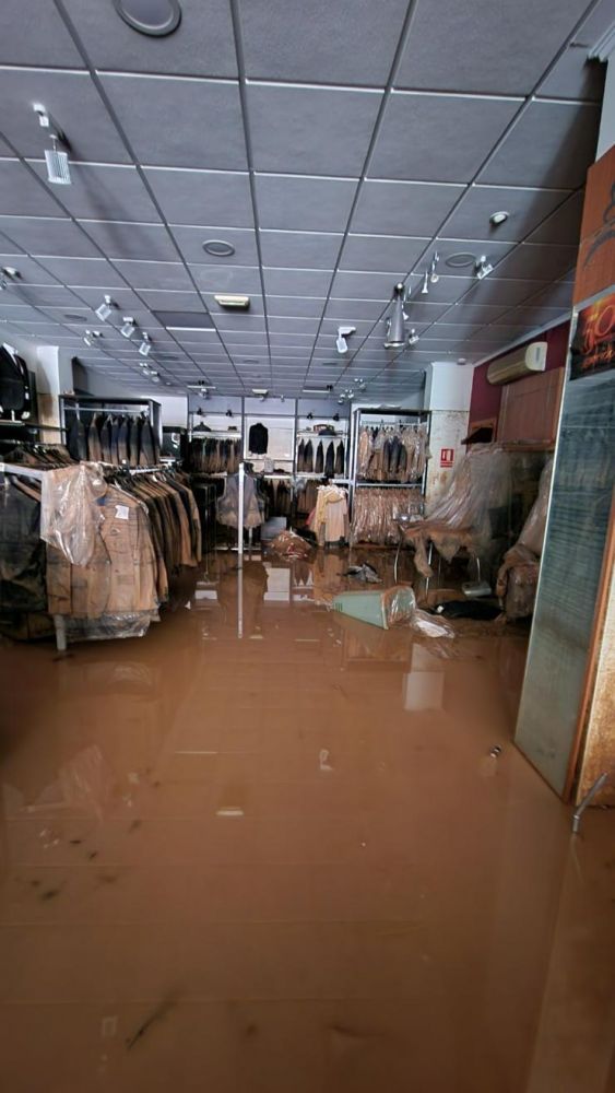 Vista general tras la riada